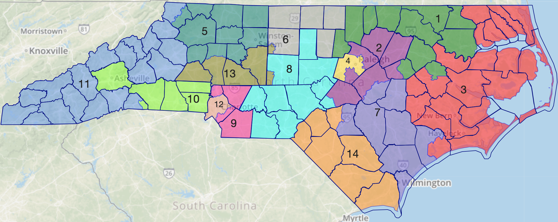 A 2022 Republican Gerrymander Of North Carolina - Elections Daily