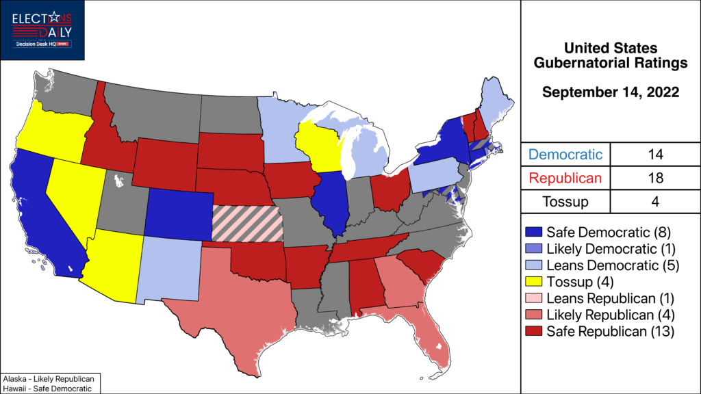 Ratings Update Republican Odds Improve in Rhode Island, but Shrink in