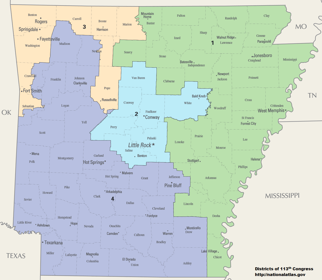 District Profiles: Arkansas's Congressional Districts - Elections Daily