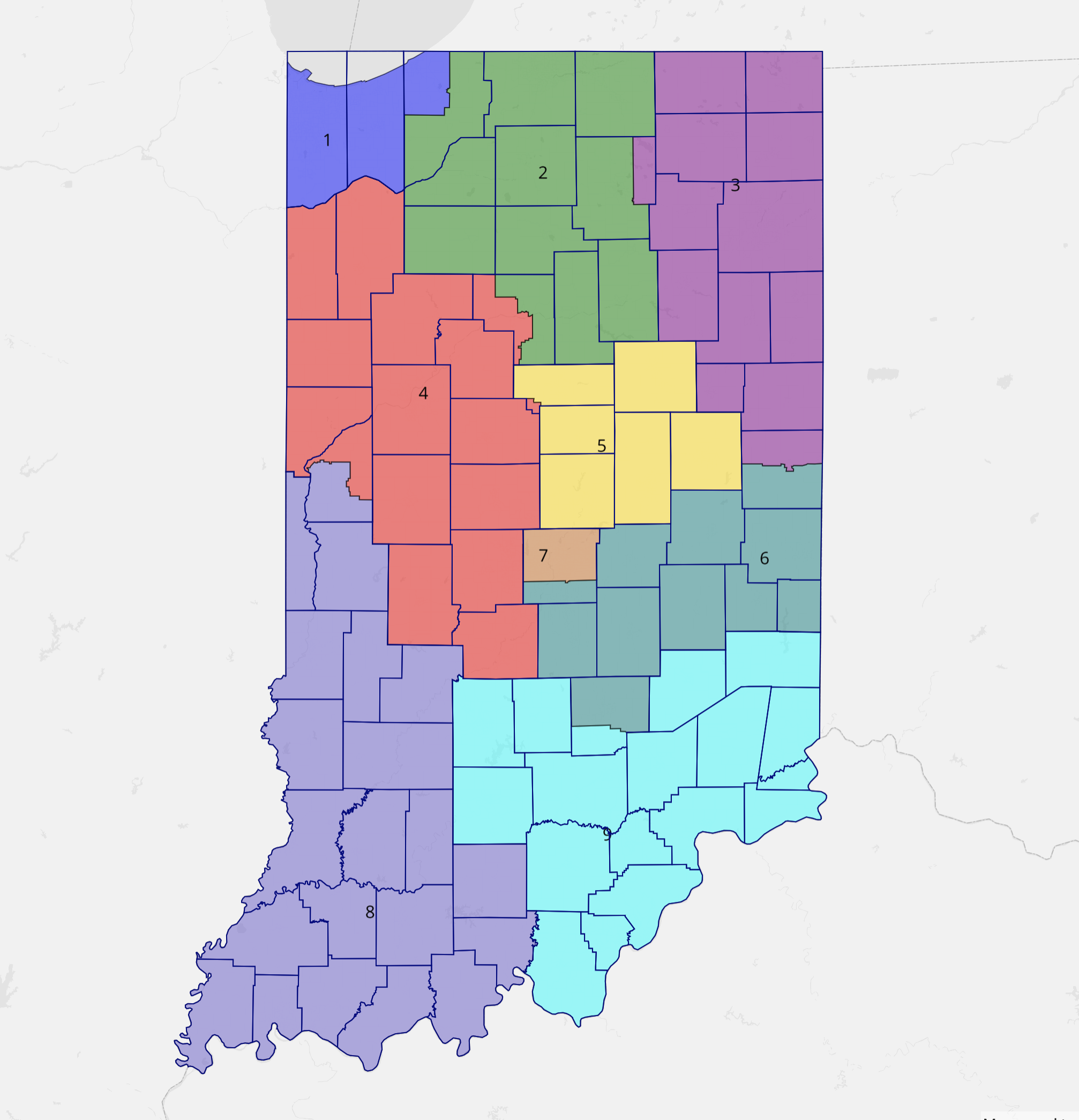 District Profiles Indiana's Congressional Districts Elections Daily